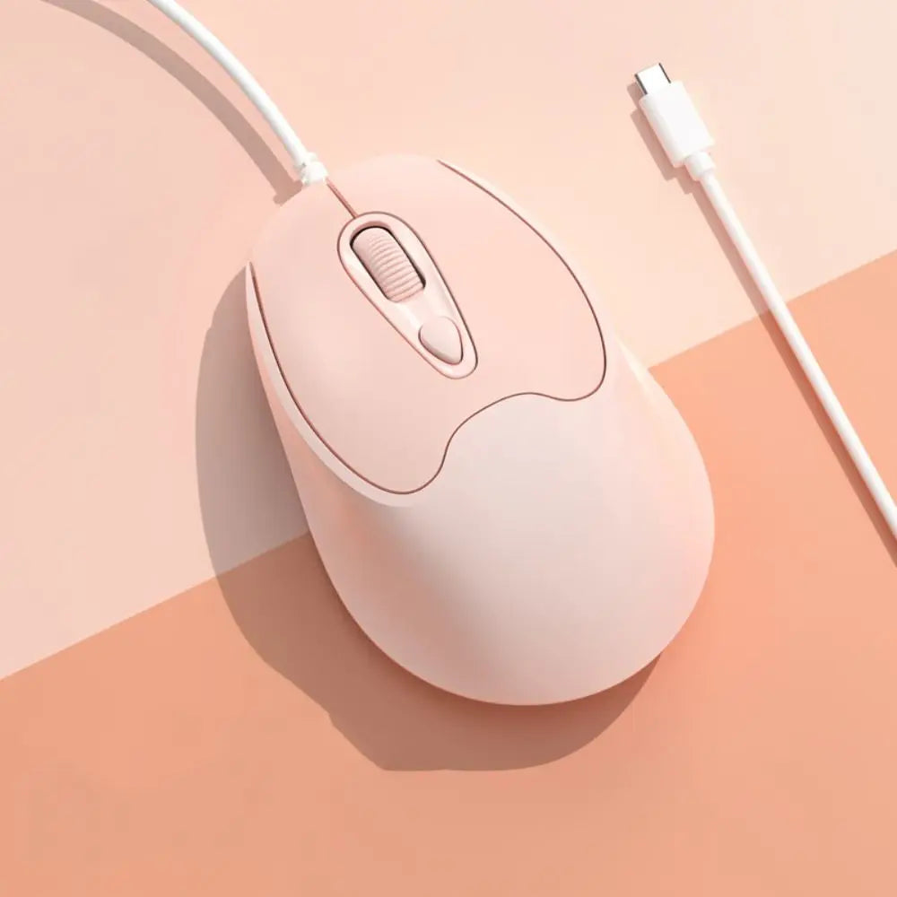 Creative ABS Wired Mute Mouse Type C Wired Type C Wired Mouse Ergonomic 1.2m USB Cable Ergonomic Mice Business Computer Office